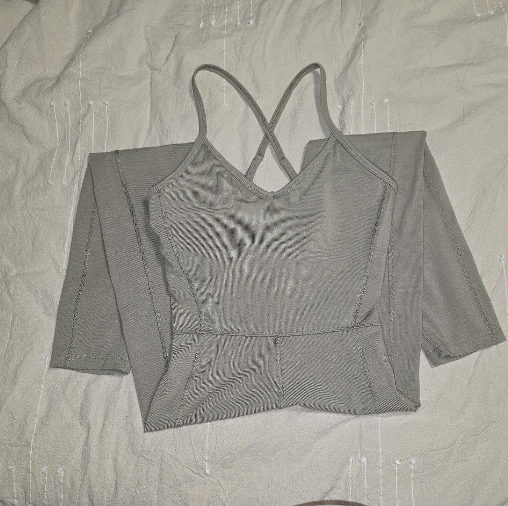 Green athletic jumpsuit